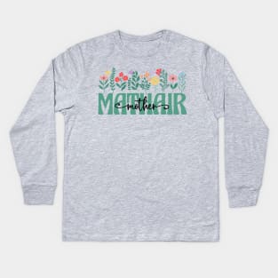 Irish Mom Mathair Kids Long Sleeve T-Shirt